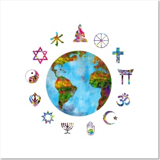 World religions Posters and Art